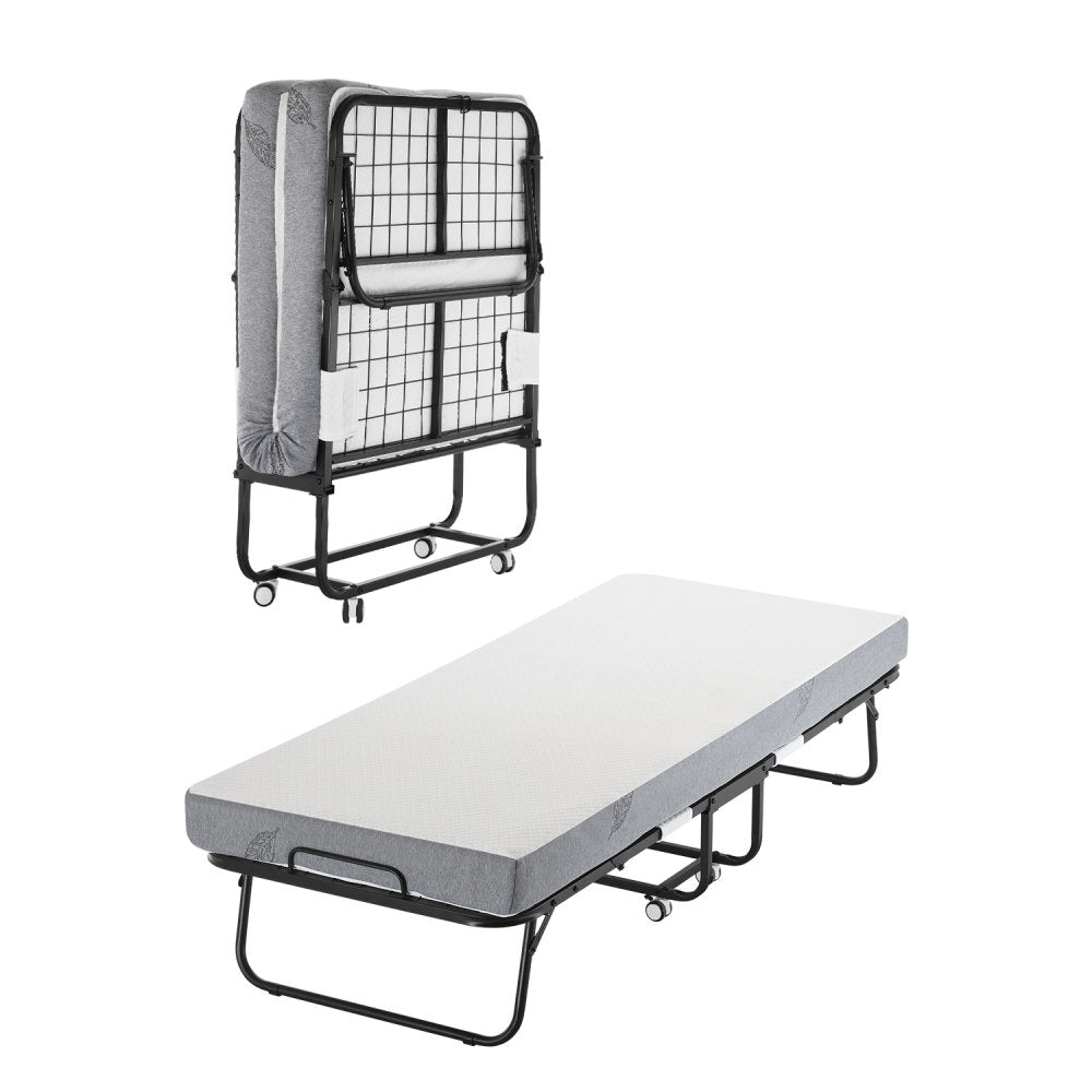 SDC-31-2 - 31"x75" Rollaway Bed with 5" Mattress & Wheels