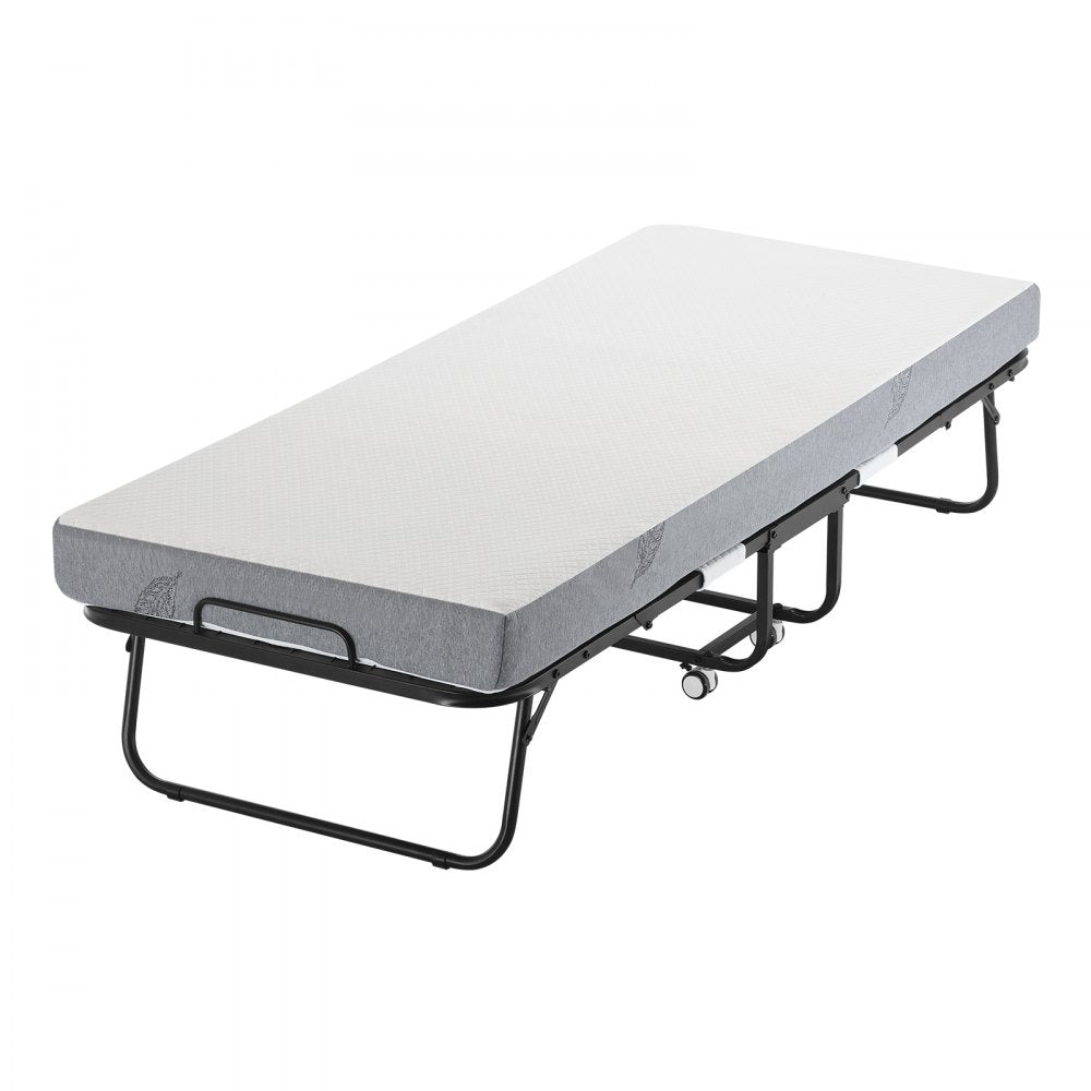 SDC-31-2 - 31"x75" Rollaway Bed with 5" Mattress & Wheels
