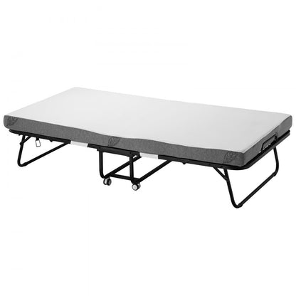 SDC-36-1 - Compact Foldable Rollaway Bed with 4" Foam Mattress, 450 lbs Capacity