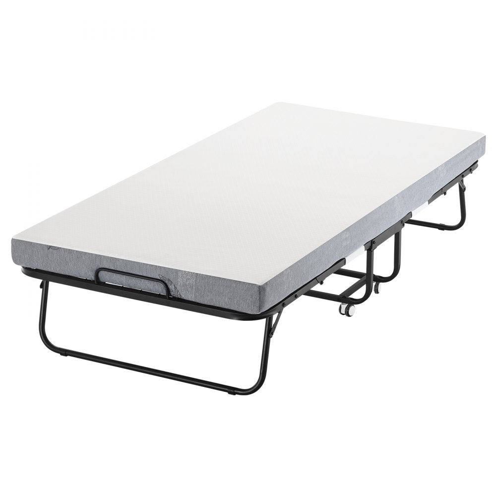 SDC-36-1 - Compact Foldable Rollaway Bed with 4" Foam Mattress, 450 lbs Capacity
