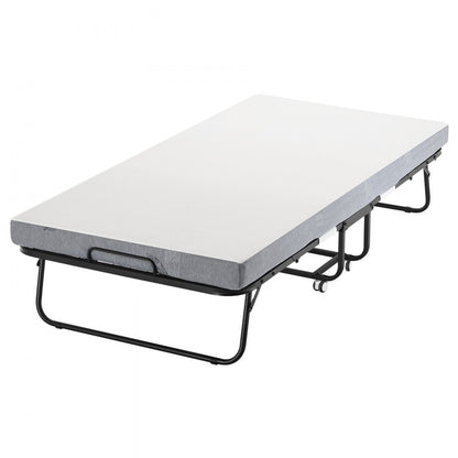 SDC-36-1 - Compact Foldable Rollaway Bed with 4" Foam Mattress, 450 lbs Capacity