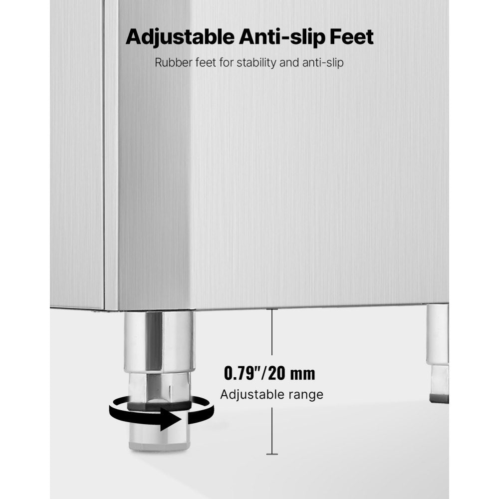 AB-130BLS - 180 Lbs Automatic Ice Dispenser with Crusher for Easy Use