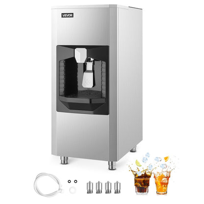 AB-130BLS - 180 Lbs Automatic Ice Dispenser with Crusher for Easy Use