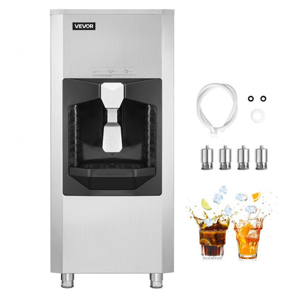 AB-130BLS - 180 Lbs Automatic Ice Dispenser with Crusher for Easy Use
