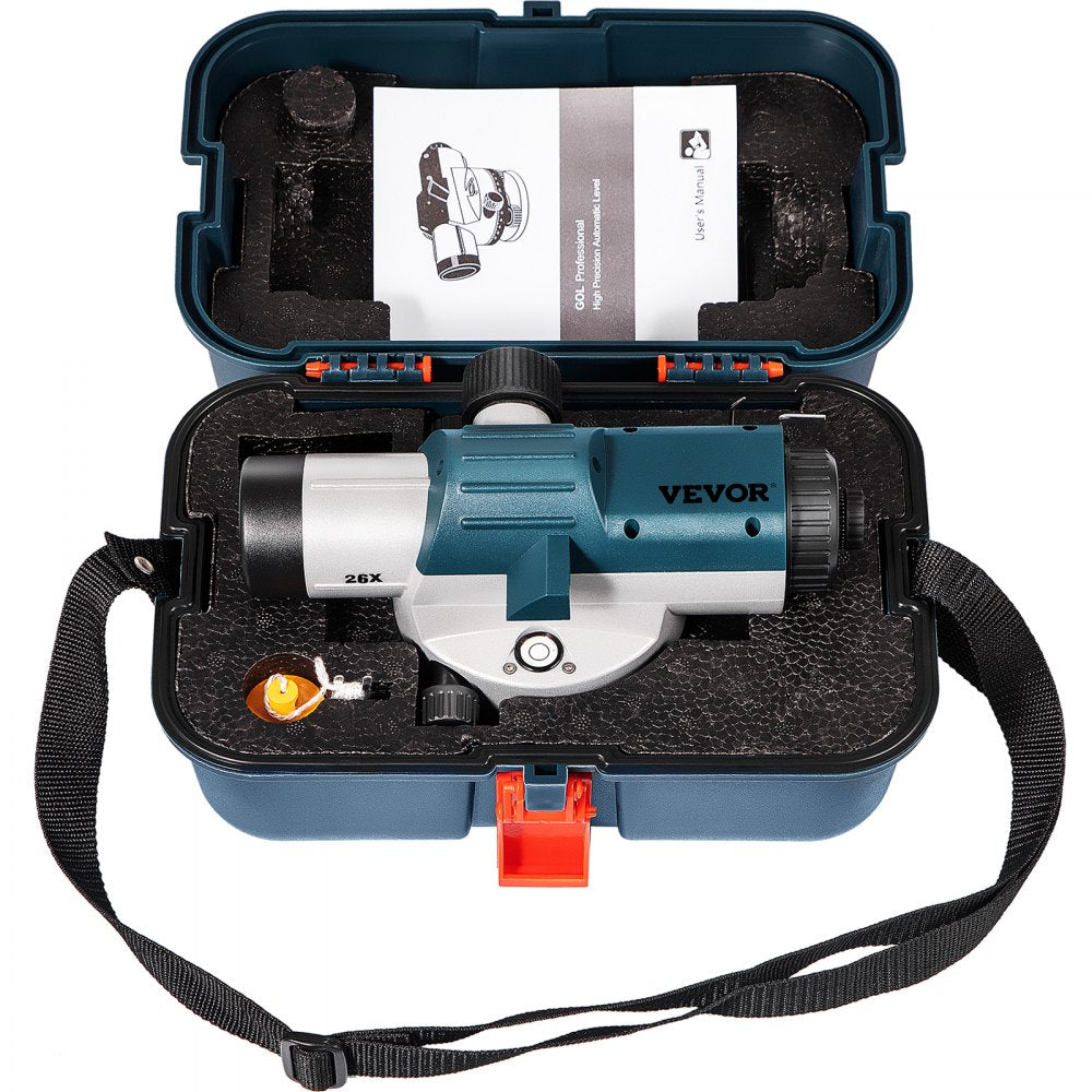 26X OPTICAL LEVEL - VEVOR Self-Leveling Optical Level with 40mm Aperture