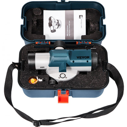 26X OPTICAL LEVEL - VEVOR Self-Leveling Optical Level with 40mm Aperture