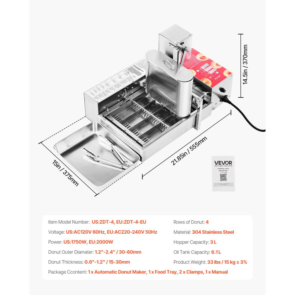 US - High-Volume Automated Donut Maker for Cafés & Bakeries