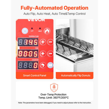 US - 360 PCS/H Automated Donut Machine for High-Demand Production