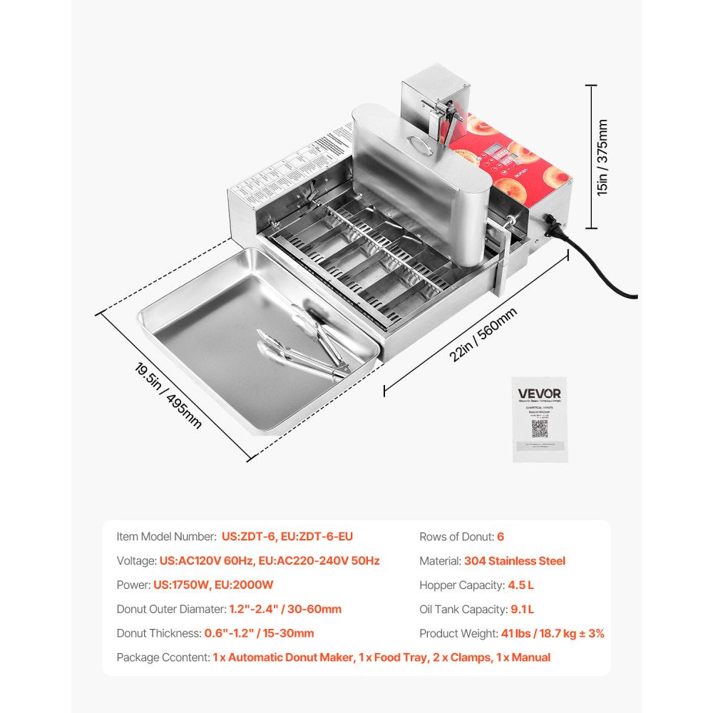 US - 360 PCS/H Automated Donut Machine for High-Demand Production