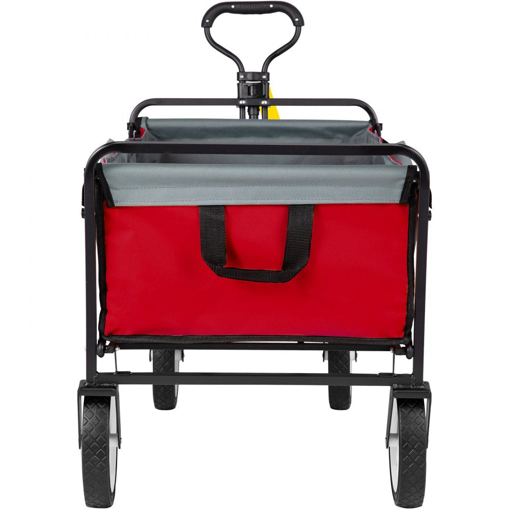 VV-FWC-RG - Heavy-Duty Folding Wagon Cart with 176 lbs Capacity