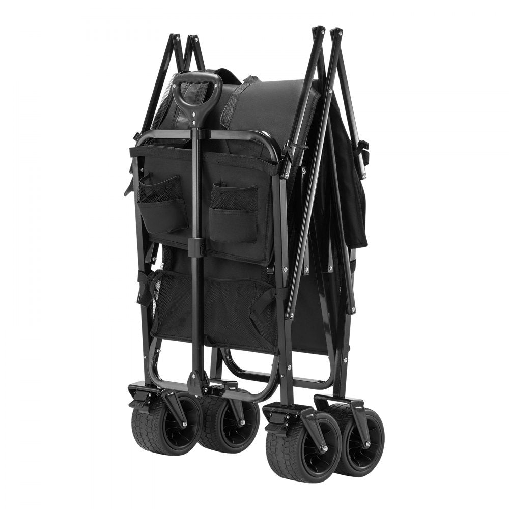 W26 - 450 lbs Heavy Duty Collapsible Garden Cart with 33.86x17.32 in Capacity