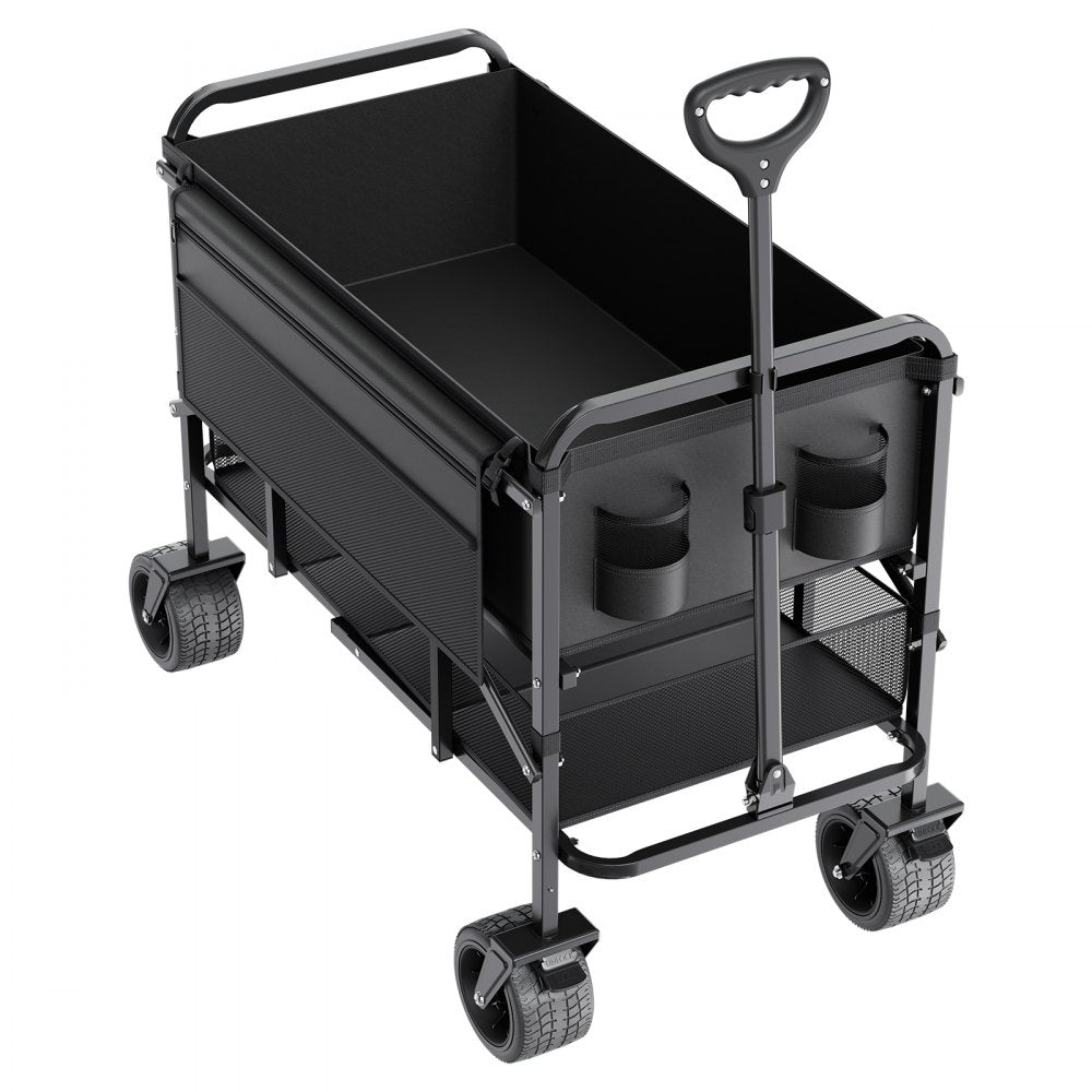 W26 - 450 lbs Heavy Duty Collapsible Garden Cart with 33.86x17.32 in Capacity