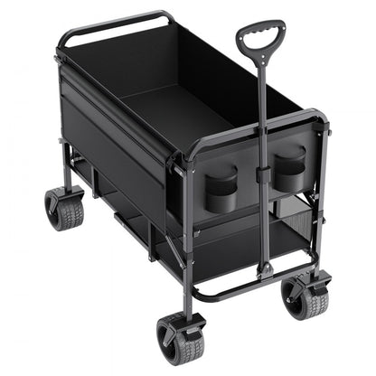 W26 - 450 lbs Heavy Duty Collapsible Garden Cart with 33.86x17.32 in Capacity