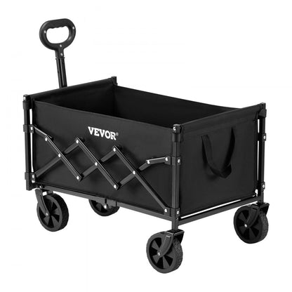W21 - 225lbs Capacity Collapsible Wagon with 360° All-Terrain Wheels