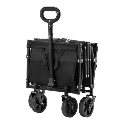 W21 - 225lbs Capacity Collapsible Wagon with 360° All-Terrain Wheels