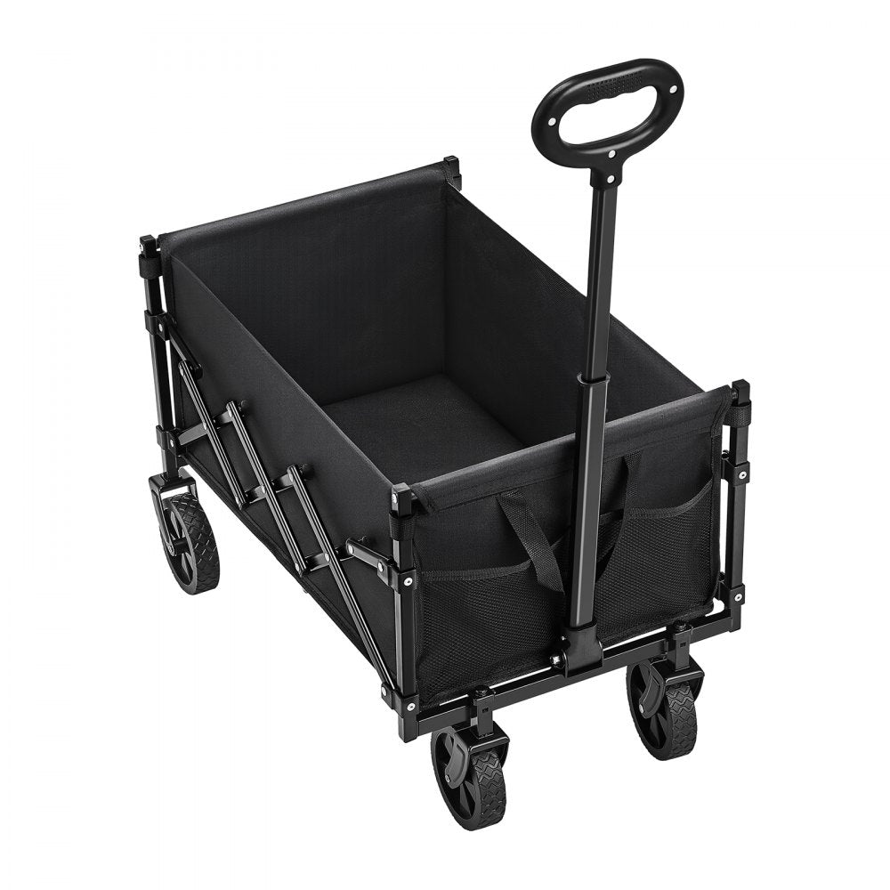 W21 - 225lbs Capacity Collapsible Wagon with 360° All-Terrain Wheels