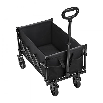W21 - 225lbs Capacity Collapsible Wagon with 360° All-Terrain Wheels