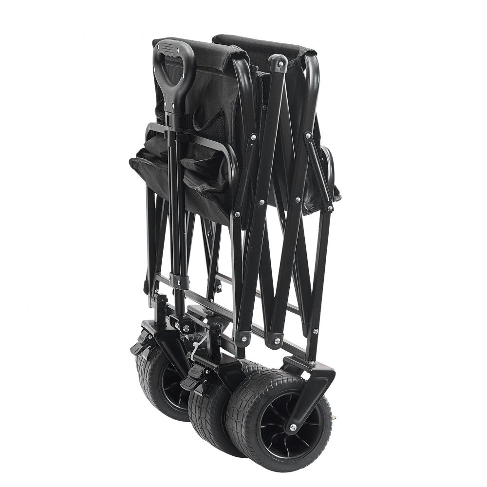 W10 - VEVOR Heavy-Duty Folding Wagon with All-Terrain Wheels, 350 lb Capacity