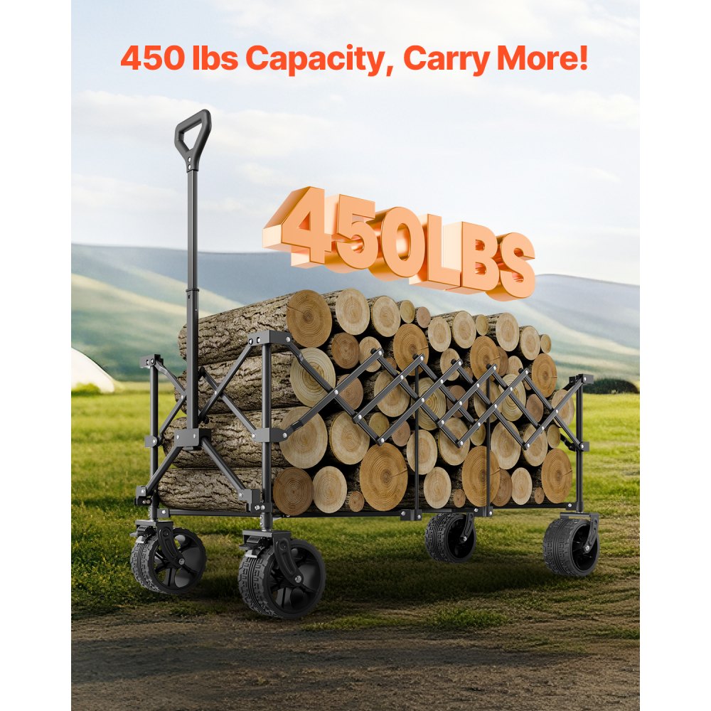 W25 - 450LB Heavy Duty Foldable Cart with 300L Capacity