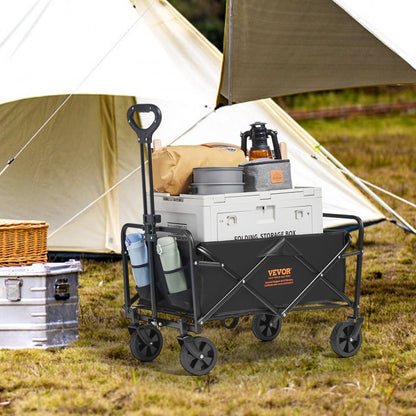 W11 - Heavy-Duty Folding Wagon with All-Terrain Wheels and Cup Holders