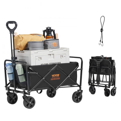 W11 - Heavy-Duty Folding Wagon with All-Terrain Wheels and Cup Holders
