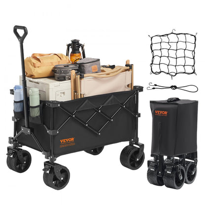 W9-1 - All-Terrain Folding Wagon, 265 lbs Capacity, Compact Design