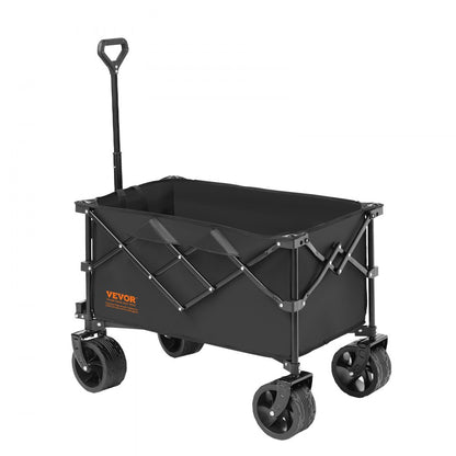 W9-2 - 330 lbs Capacity All-Terrain Folding Wagon for Beach & Garden