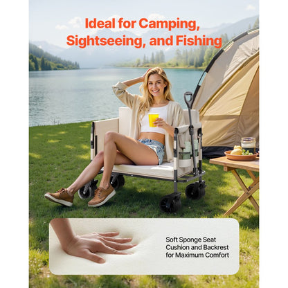 W27 - 450lb Capacity Foldable Wagon & Sofa with 220L Space