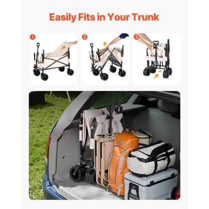 W27 - 450lb Capacity Foldable Wagon & Sofa with 220L Space