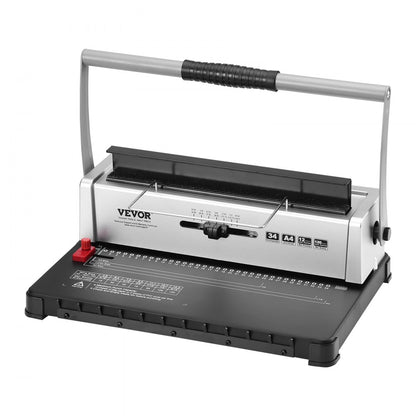 STD12B - Manual Coil Binding Machine for DIY Booklets, 14.6x9.6 inches