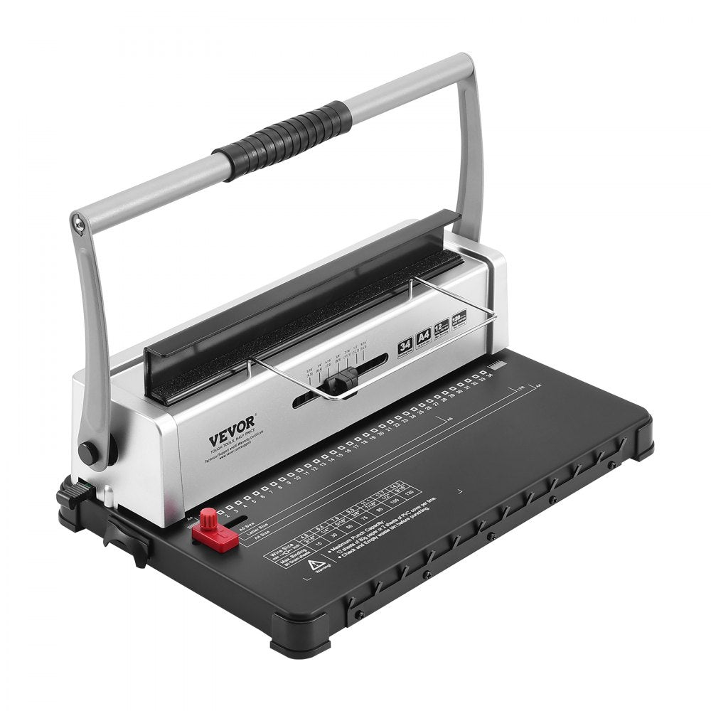 STD12B - Manual Coil Binding Machine for DIY Booklets, 14.6x9.6 inches