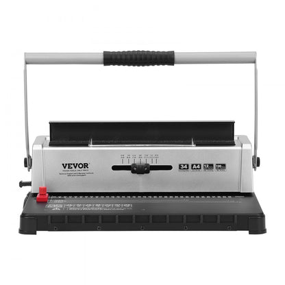 STD12B - Manual Coil Binding Machine for DIY Booklets, 14.6x9.6 inches
