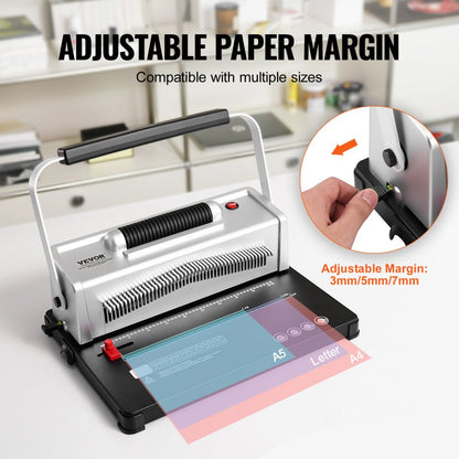 S20A - Versatile Spiral Binding Machine for Up to 500 Pages