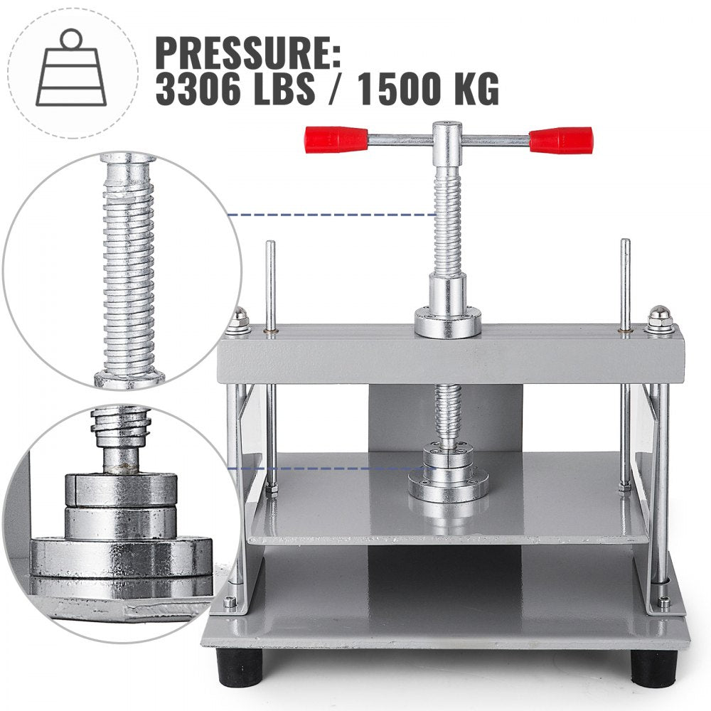 010974457875 - VEVOR 12" x 8.6" Manual Paper Press Machine for Handmade Paper