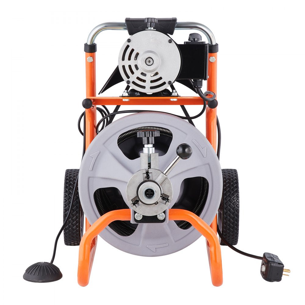 RC-9001H-2.8*9.5*23M 75FT 3/8IN - 75FT Drain Cleaner with Automatic Feed System