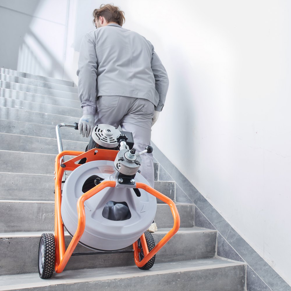 RC-9001J-4.0*12.7*22.8M - 75FT Electric Drain Cleaner with Interchangeable Cutters