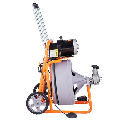 RC-9001J-4.0*12.7*22.8M - 75FT Electric Drain Cleaner with Interchangeable Cutters