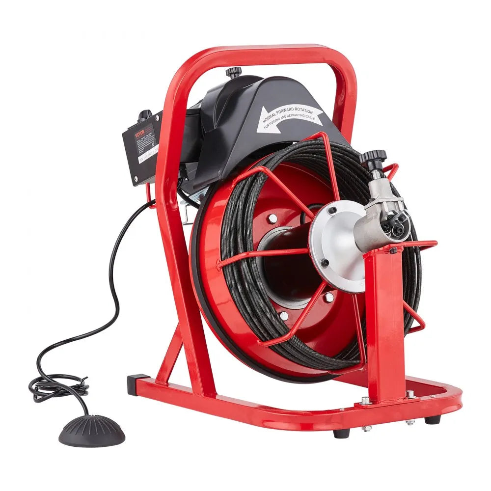 D1000 - 50FT Electric Drain Cleaner with Ergonomic Handle and 4 Cutters
