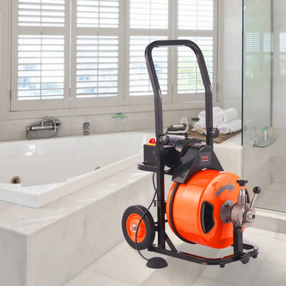 010521493044 - 75FT Drain Cleaning Machine with Flexible Auger