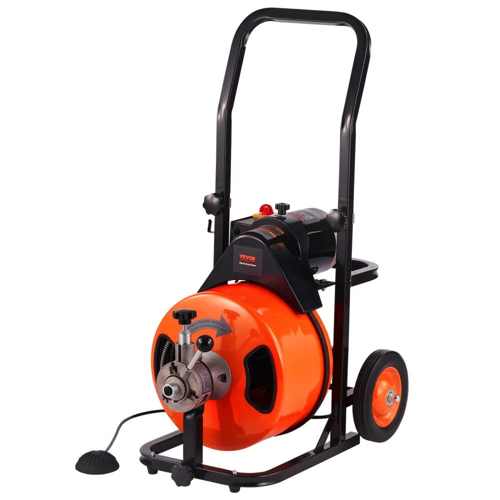 010521493044 - 75FT Drain Cleaning Machine with Flexible Auger
