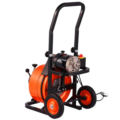 010521493044 - 75FT Drain Cleaning Machine with Flexible Auger