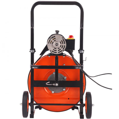 010309633024 - 100FT Drain Cleaning Machine for Hassle-Free Plumbing Tasks