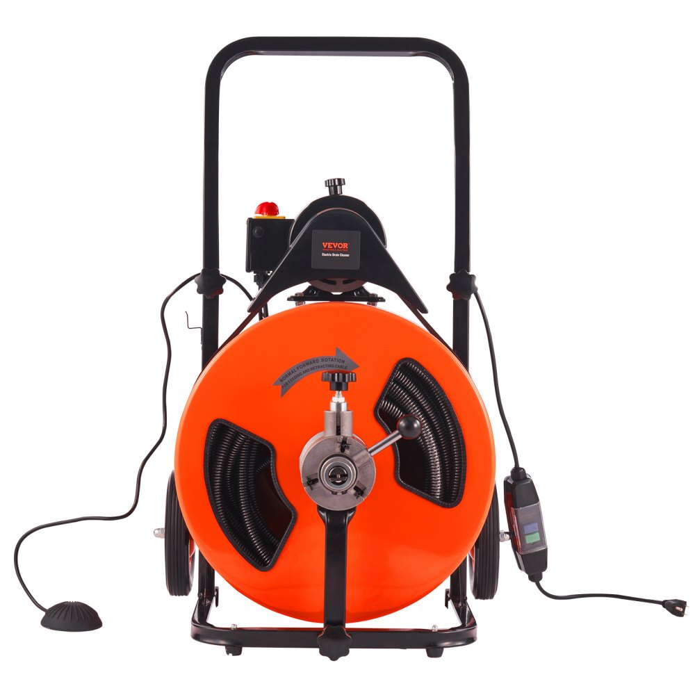 010309633024 - 100FT Drain Cleaning Machine for Hassle-Free Plumbing Tasks