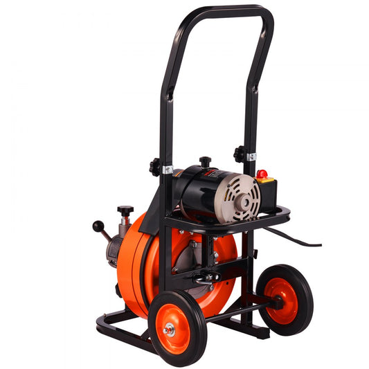010620739238 - VEVOR 100ft Drain Cleaning Machine, 1800 RPM Power