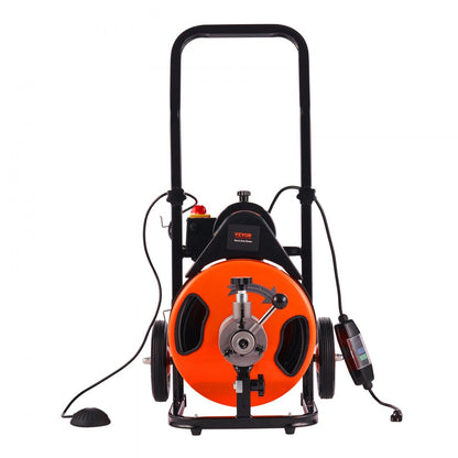 010620739238 - VEVOR 100ft Drain Cleaning Machine, 1800 RPM Power