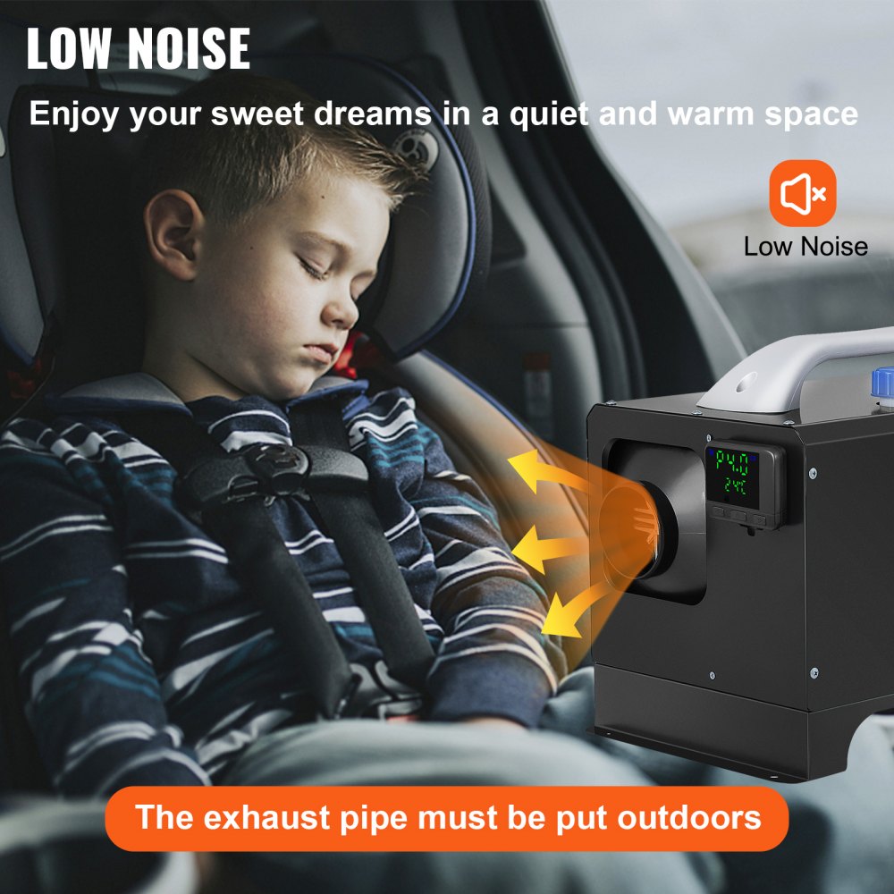 010445476412 - 12V Diesel Air Heater for Quick Frost-Free Vehicle Warm-Up