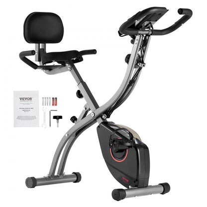Y-B203 - Adjustable Folding Exercise Bike with Magnetic Resistance & Stability