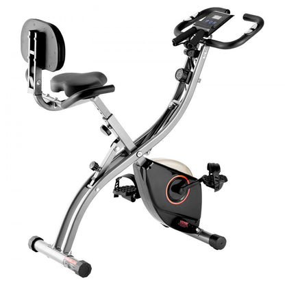 Y-B203 - Adjustable Folding Exercise Bike with Magnetic Resistance & Stability