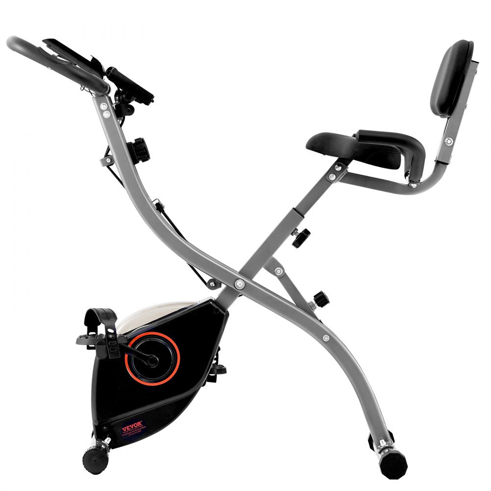 Y-B203 - Adjustable Folding Exercise Bike with Magnetic Resistance & Stability