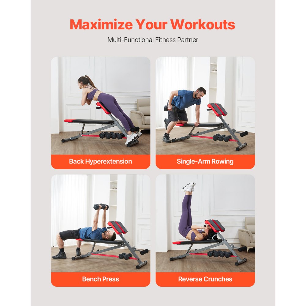 SJ1018 - High Capacity Hyperextension Bench for Full Body Workouts